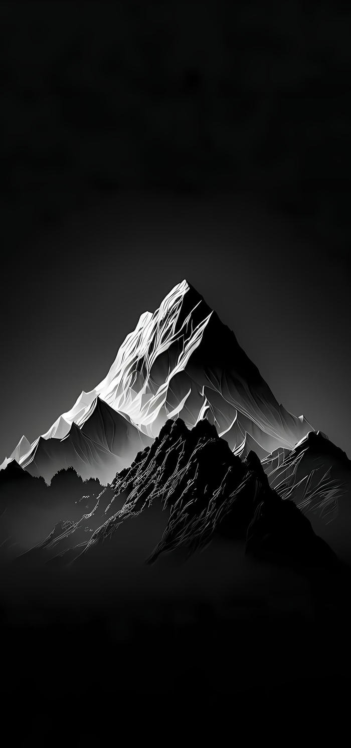 Ảnh nền tối sang trọng màu trầm núi đồi