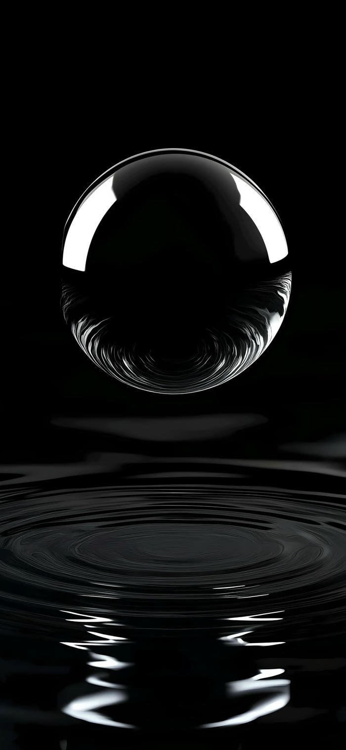 Ảnh nền tối sang trọng quả bóng nước