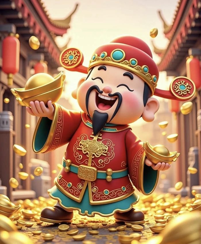 Ảnh phong thuỷ tượng thần phúc thu hút