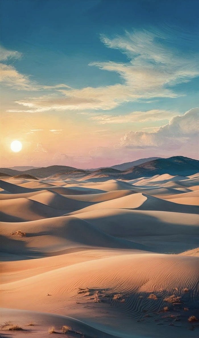 Ảnh sa mạc hoang vu không gian mở