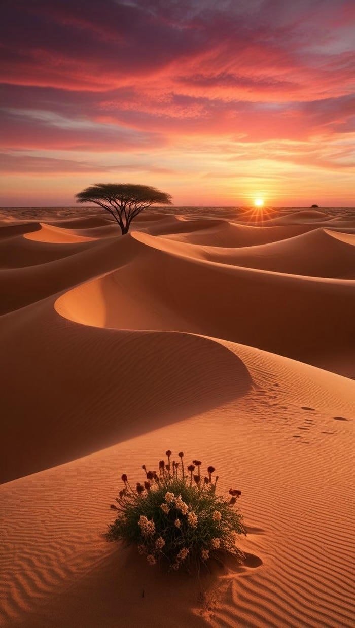 Ảnh sa mạc hoang vu thiên nhiên