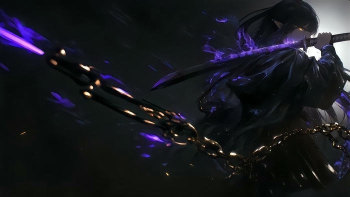 Anime chiến binh bóng tối đẹp huyền ảo