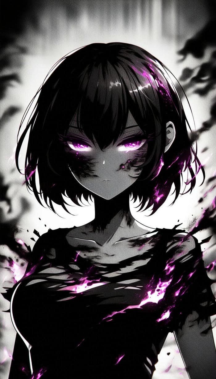 Anime nữ chiến binh bóng tối đẹp chất