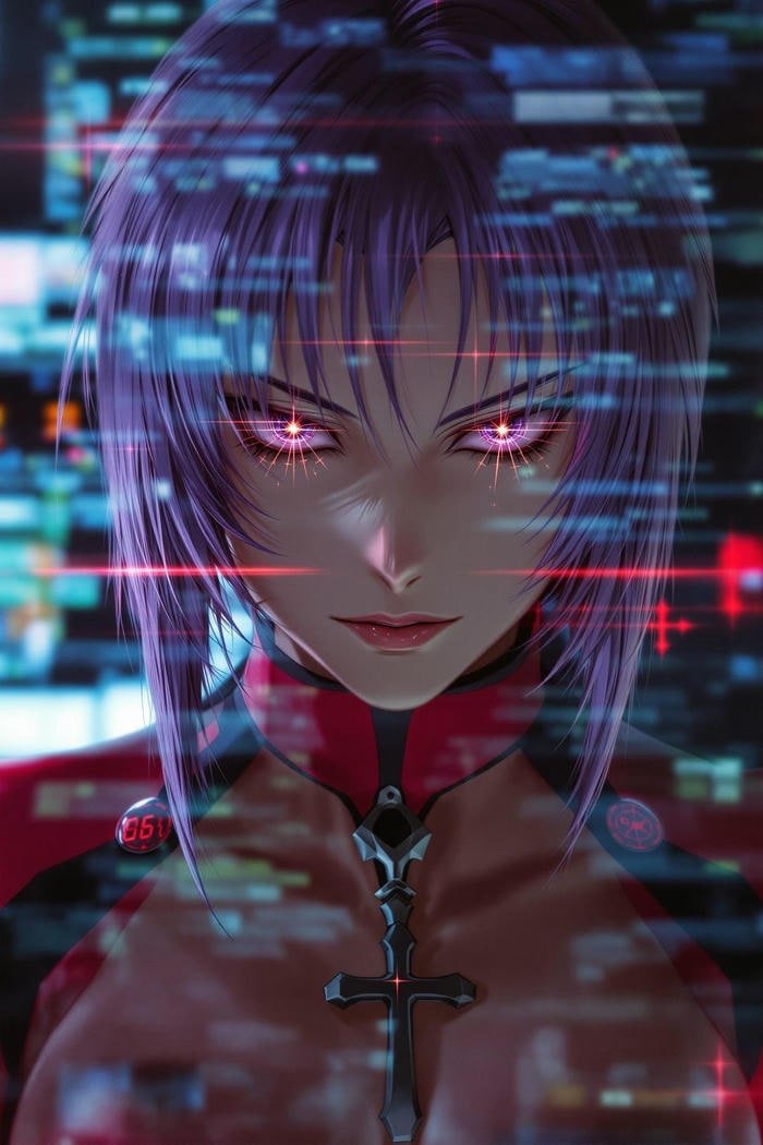 Anime thế giới tương lai cực chất ánh đèn neon