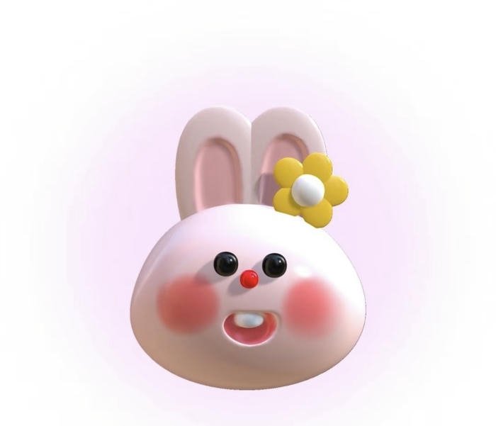 Avatar 3D dễ thương đôi mắt sáng