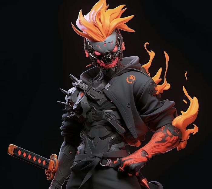 Avatar 3D siêu ngầu ánh mắt lạnh