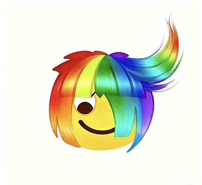 Avatar mặt icon vui phong cách đơn