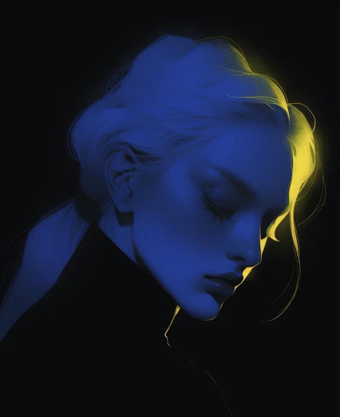 Avatar nghệ thuật tối màu bí ẩn