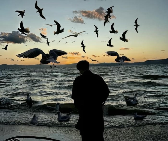 Avatar nghệ thuật tối màu thẩm mỹ