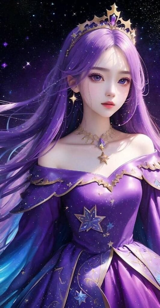 Avatar tím huyền bí cực tinh tế