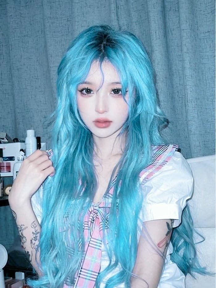 Avatar xanh dương đơn giản tinh tế đẹp