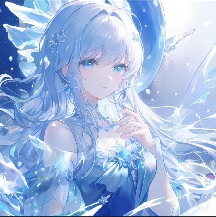 Avatar xanh tông lạnh đơn giản đẹp