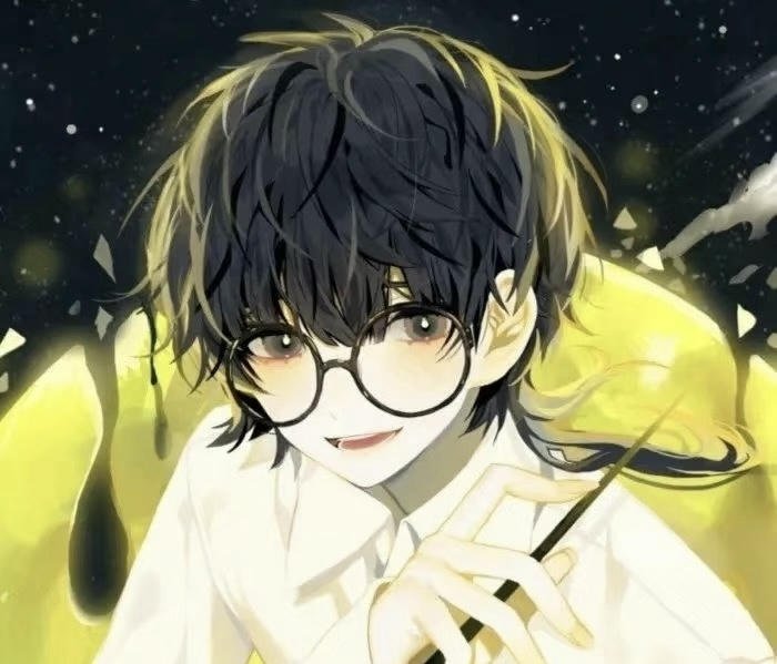 Hình ảnh anime cậu bé phép thuật đứng trên núi