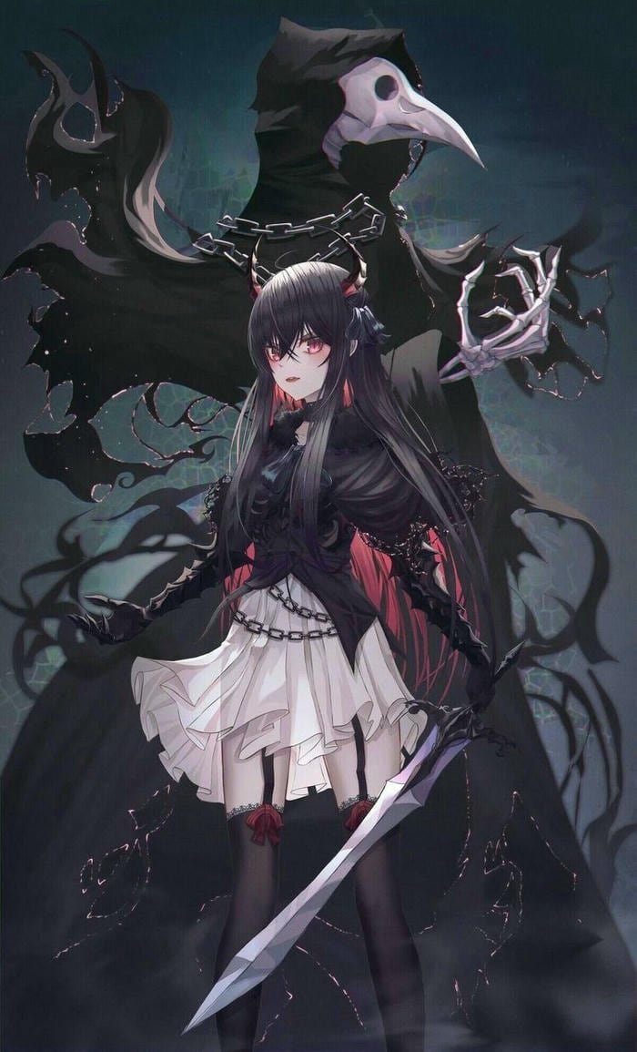 Hình ảnh anime chiến binh bóng tối nữ