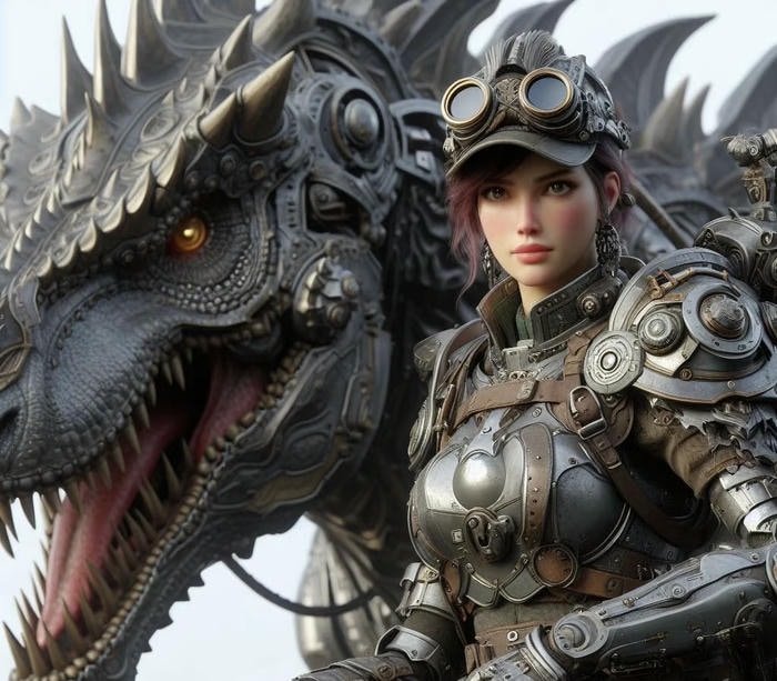 Hình ảnh anime kỵ sĩ rồng nhìn xuống đất