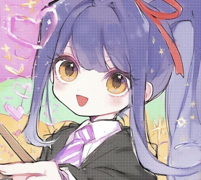Hình ảnh anime phù thủy dễ thương nụ cười tươi