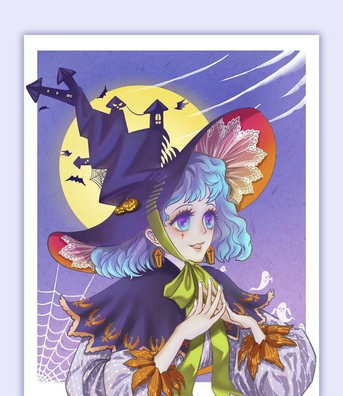 Hình ảnh anime phù thủy dễ thương vô cùng