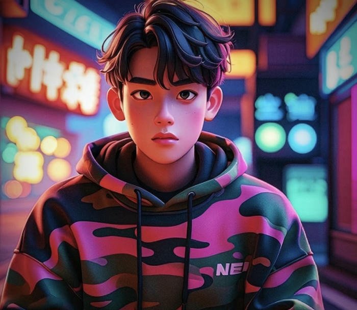 Hình ảnh avatar 3D siêu ngầu tông đậm lạnh