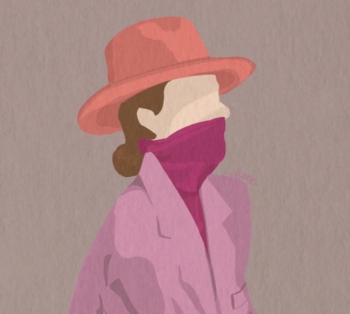 Hình ảnh avatar tối giản một màu rõ