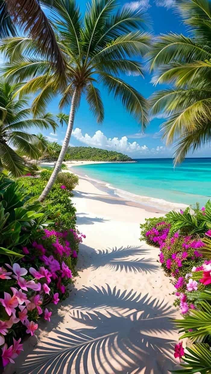 Hình ảnh biển nhiệt đới nền sáng đẹp