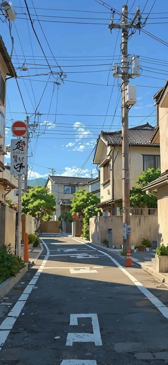 Hình ảnh nền đường phố Nhật Bản đời thường