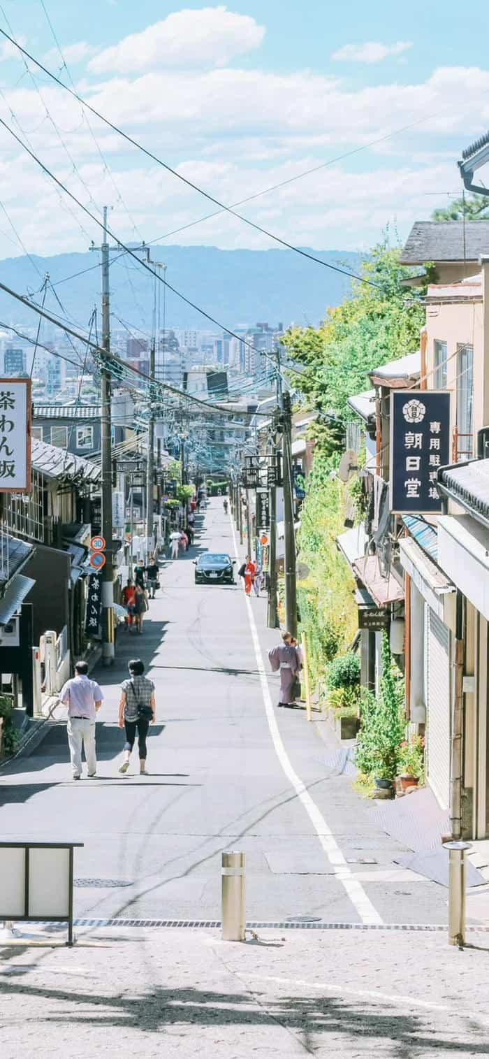 Hình ảnh nền đường phố Nhật Bản