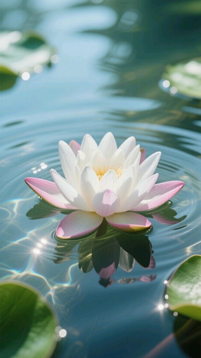 Hình ảnh nền hoa sen đẹp yên bình