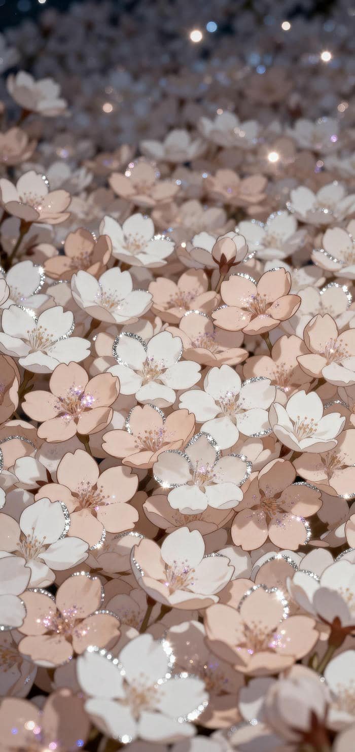 Hình ảnh nền màu nude tinh tế nhiều hoa