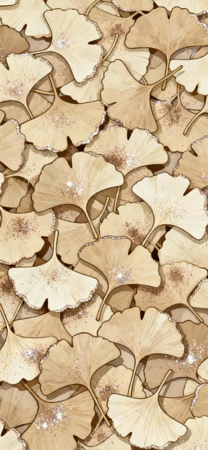 Hình ảnh nền màu nude tinh tế nhiều lá