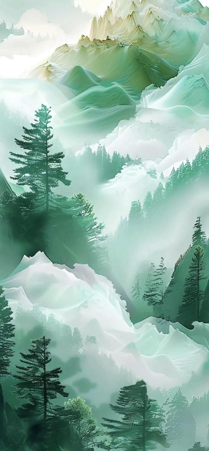 Hình ảnh nền xanh ngọc đồi núi