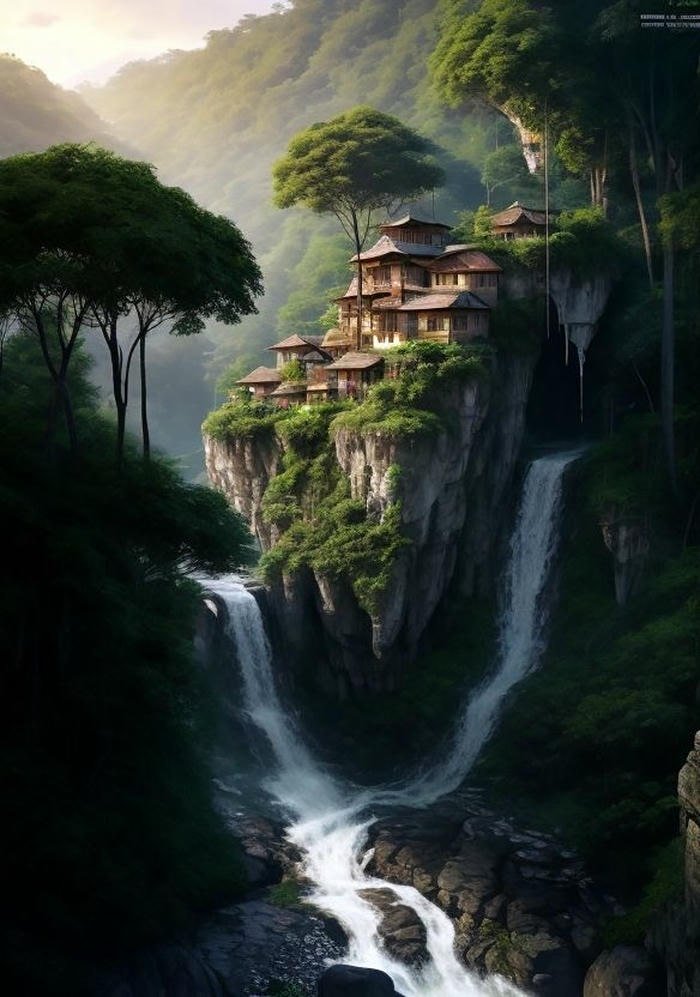 Hình ảnh phong thủy núi non ổn định