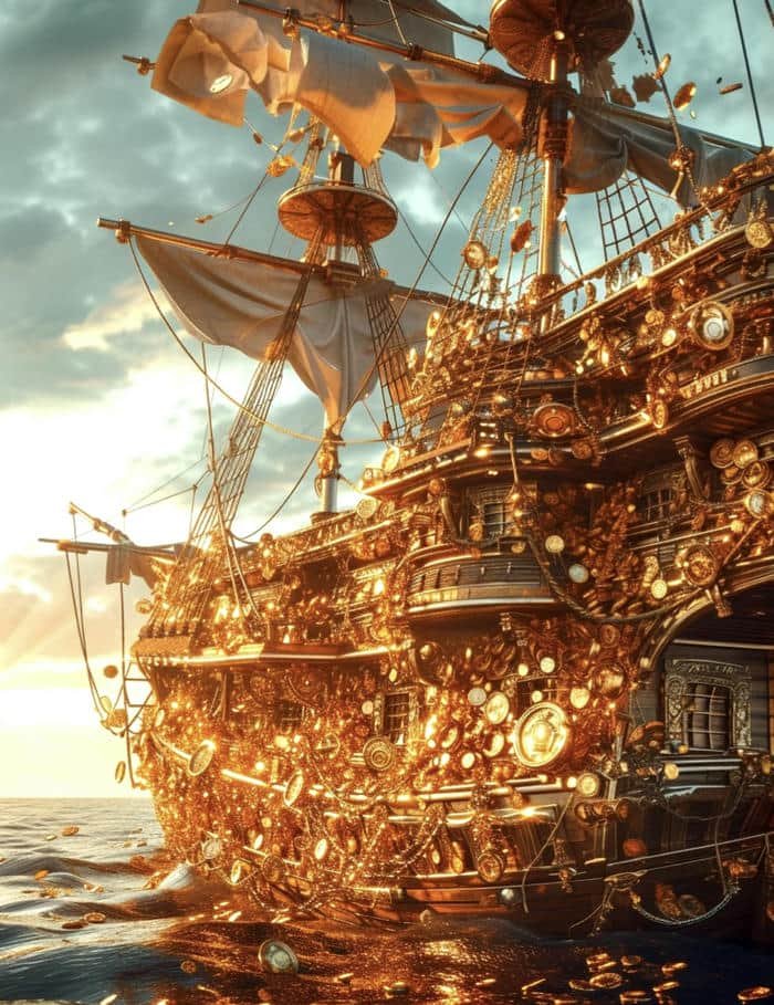 Hình ảnh phong thuỷ thuyền buồm chiêu lộc cuốn hút