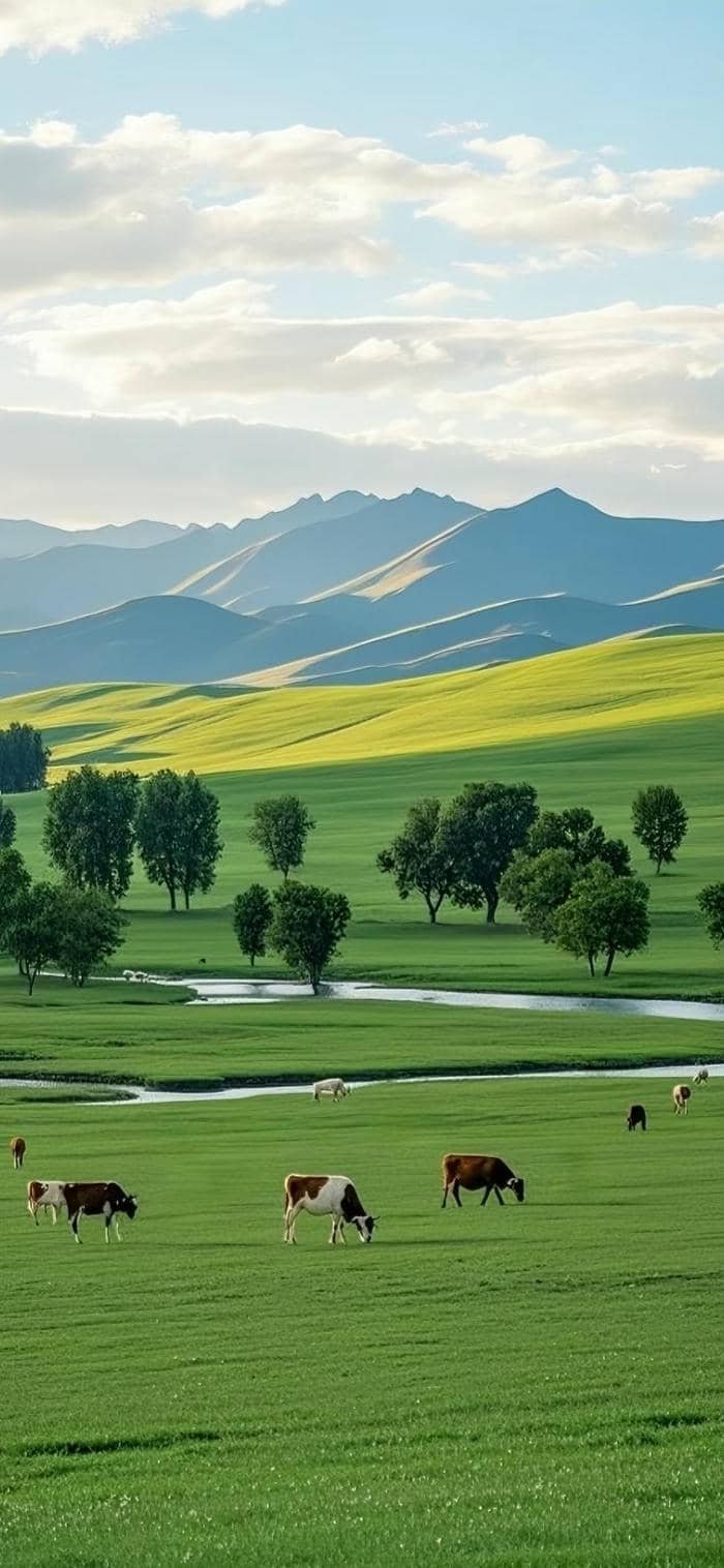 Hình ảnh thảo nguyên xanh thanh mát