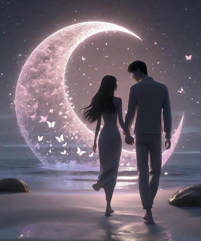 Hình anime đôi lãng mạn cực ngọt