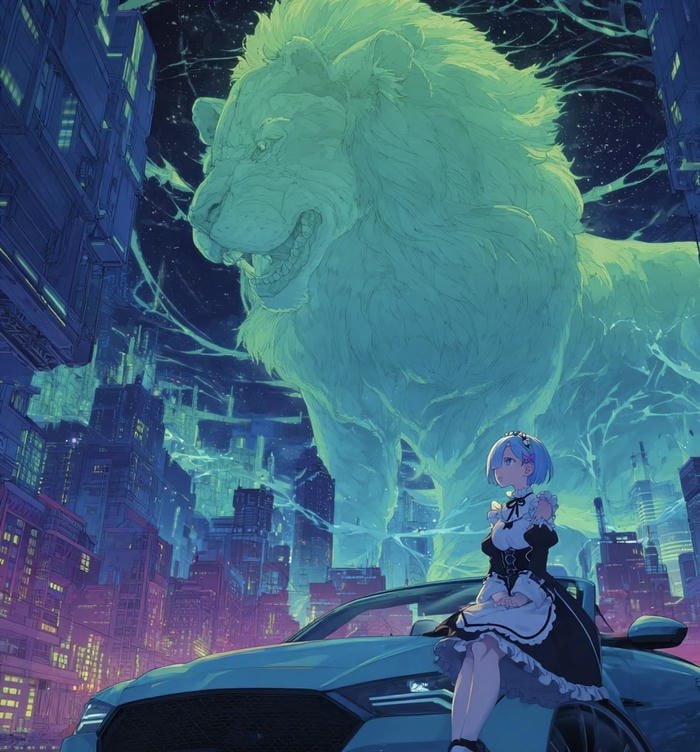 Hình anime fantasy giả tưởng không gian rộng