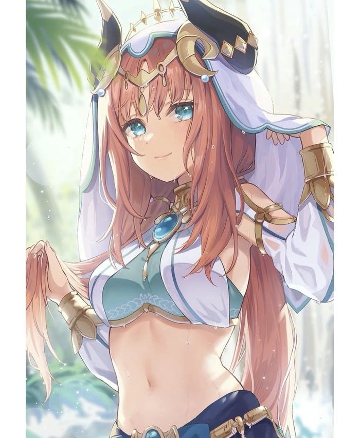 Hình anime fantasy tạo dáng quyến rũ