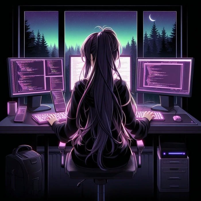 Hình anime gamer cool đồ họa cao