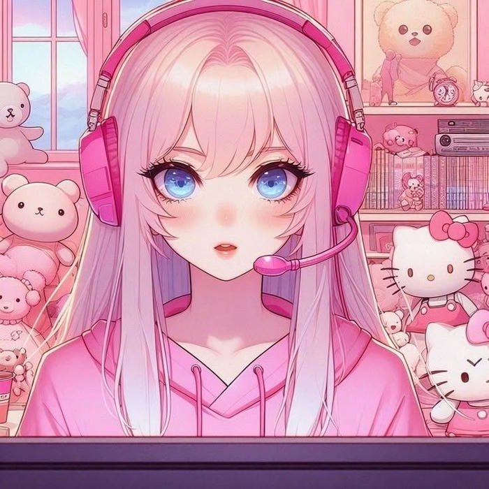 Hình anime gamer cool nền tối