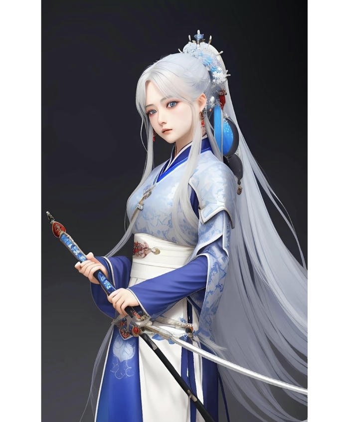 Hình anime nữ kiếm sĩ lạnh lùng truyền cảm mạnh