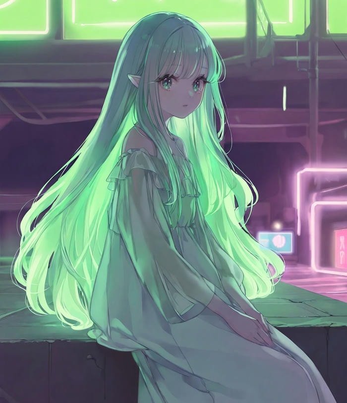 Hình anime thần rừng ánh sáng