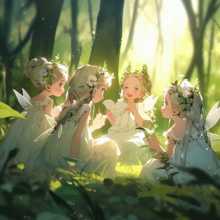 Hình anime thần rừng cổ điển