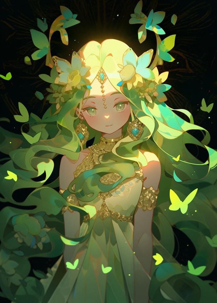 Hình anime thần rừng đặc sắc