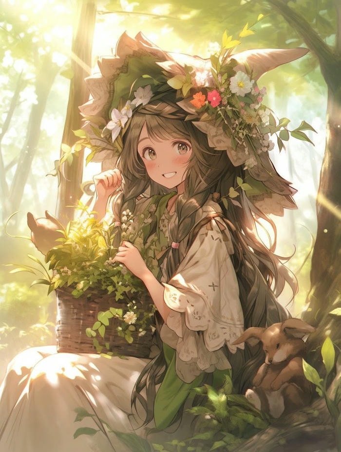 Hình anime thần rừng thần thoại