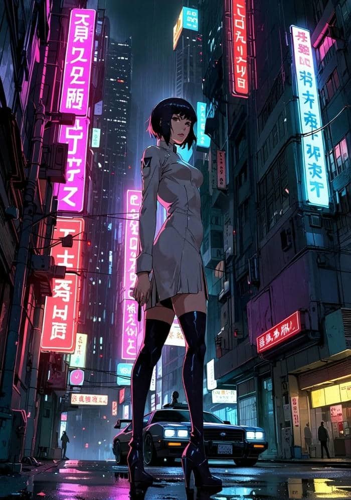 Hình anime thế giới tương lai đẹp lung linh