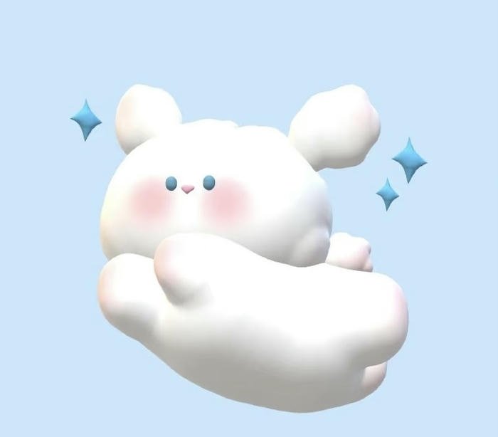 Hình avatar 3D dễ thương da sáng mịn