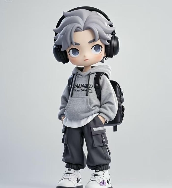 Hình avatar 3D siêu ngầu đường nét cứng