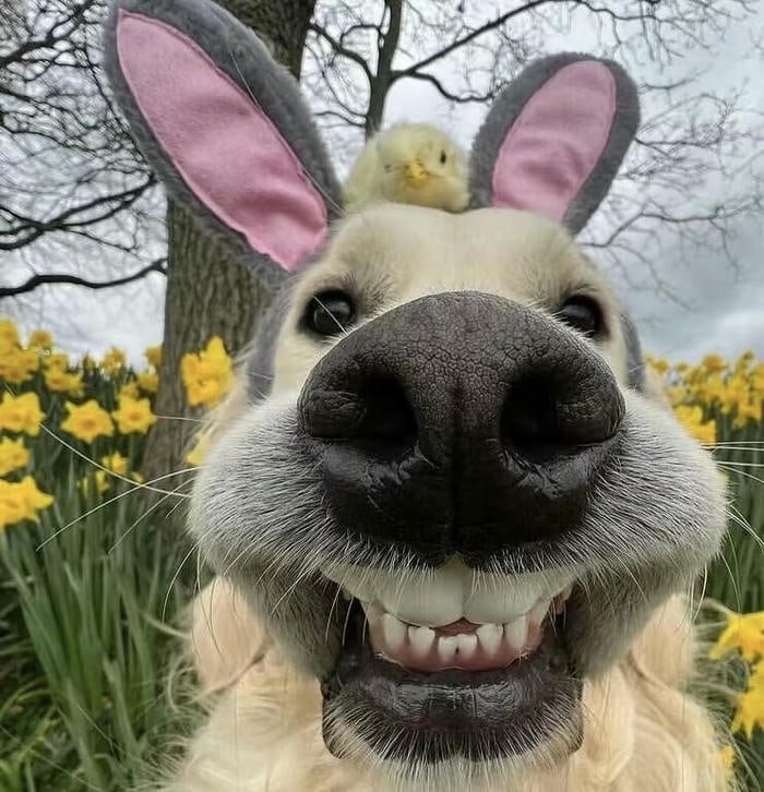 Hình avatar chó đáng yêu thân thiện