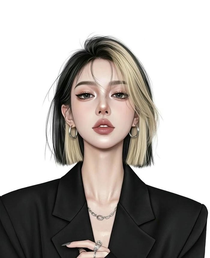 Hình avatar mặt người nghệ thuật giàu chiều sâu