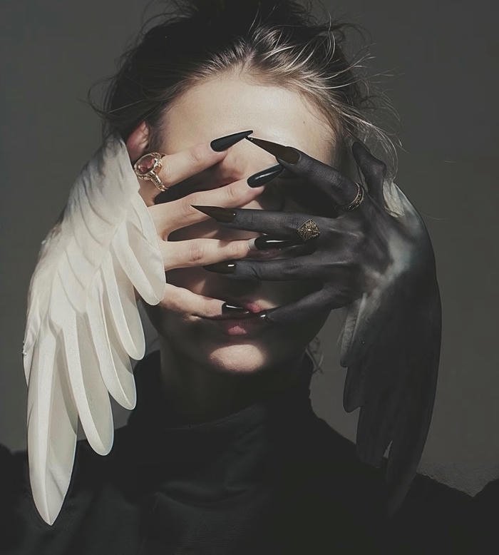 Hình avatar nghệ thuật tối màu cảm xúc