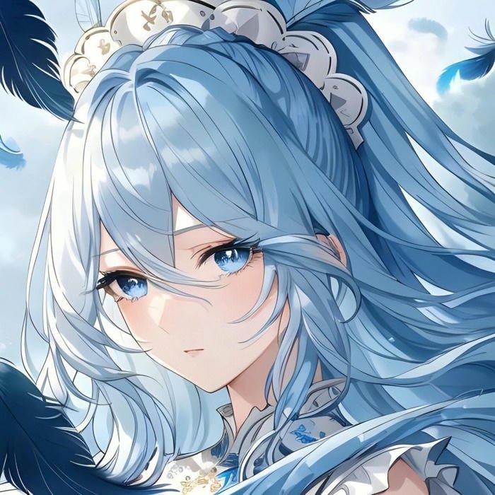 Hình avatar xanh hiện đại cực đẹp